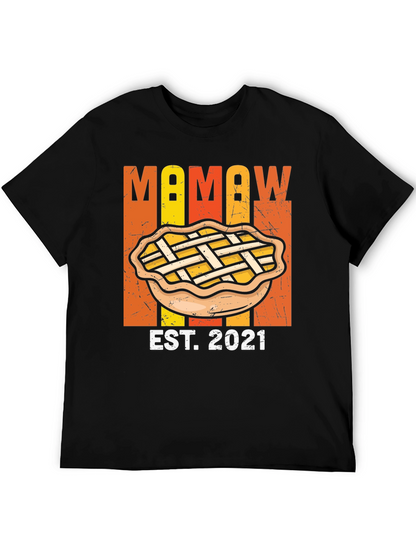 Mamaw Est. 2021 Pie T-Shirt