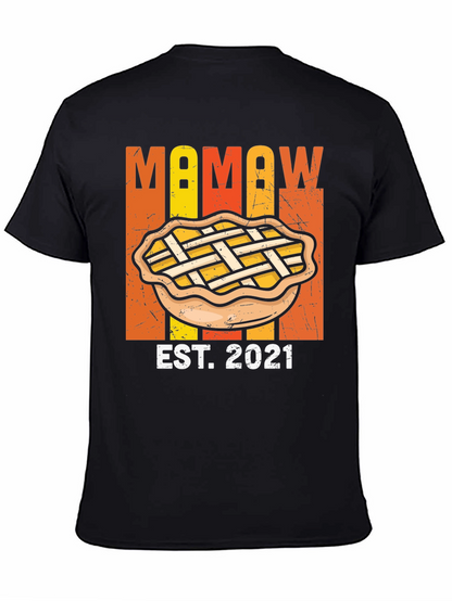 Mamaw Est. 2021 Pie T-Shirt