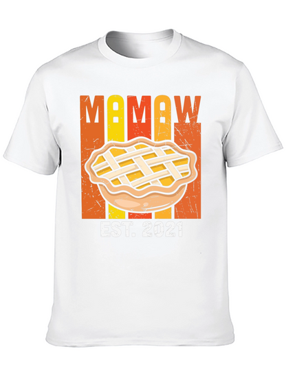 Mamaw Est. 2021 Pie T-Shirt