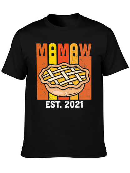 Mamaw Est. 2021 Pie T-Shirt