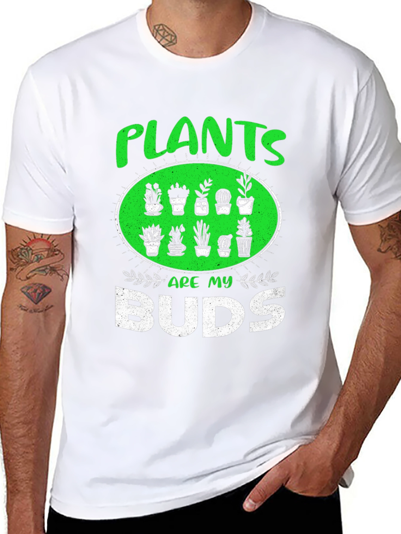 Plants Are My Buds Graphic T-Shirt
