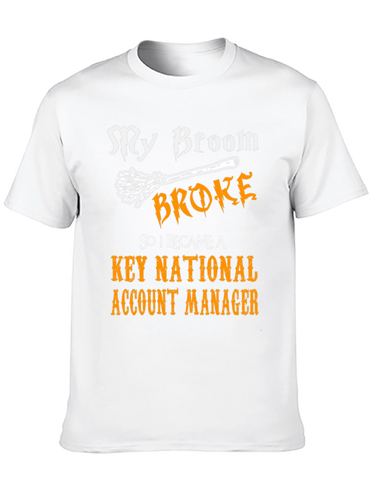 Funny Witch Key National Account Manager Graphic T-Shirt