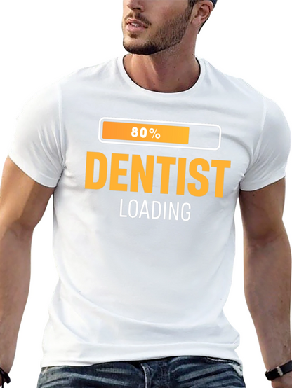 Dentist Loading Graphic T-Shirt - Black Cotton Tee