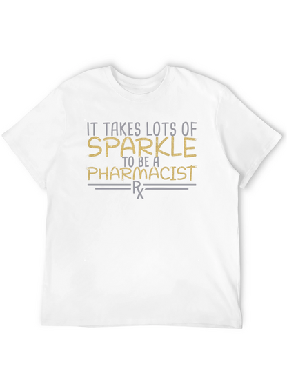 Sparkle Pharmacist T-Shirt - Black Cotton Tee