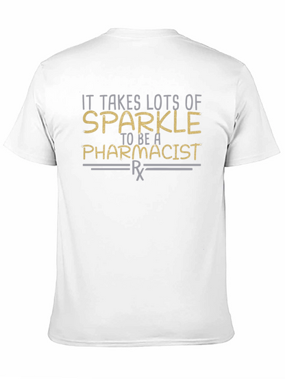 Sparkle Pharmacist T-Shirt - Black Cotton Tee