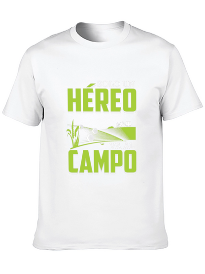 Farming Hero Graphic Tee - Black Cotton T-Shirt