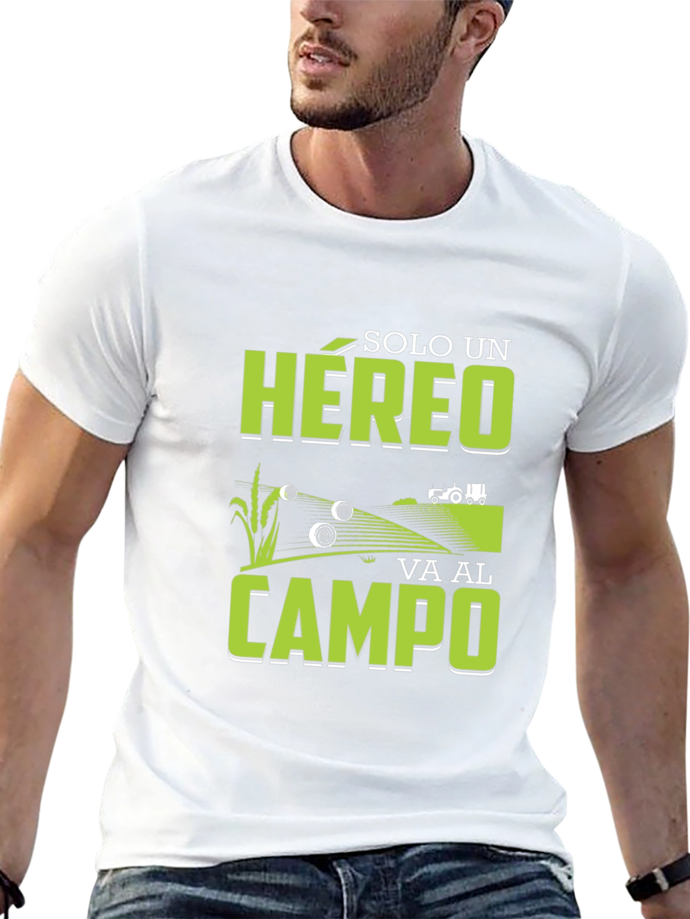 Farming Hero Graphic Tee - Black Cotton T-Shirt