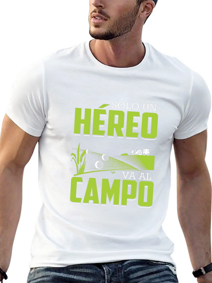 Farming Hero Graphic Tee - Black Cotton T-Shirt