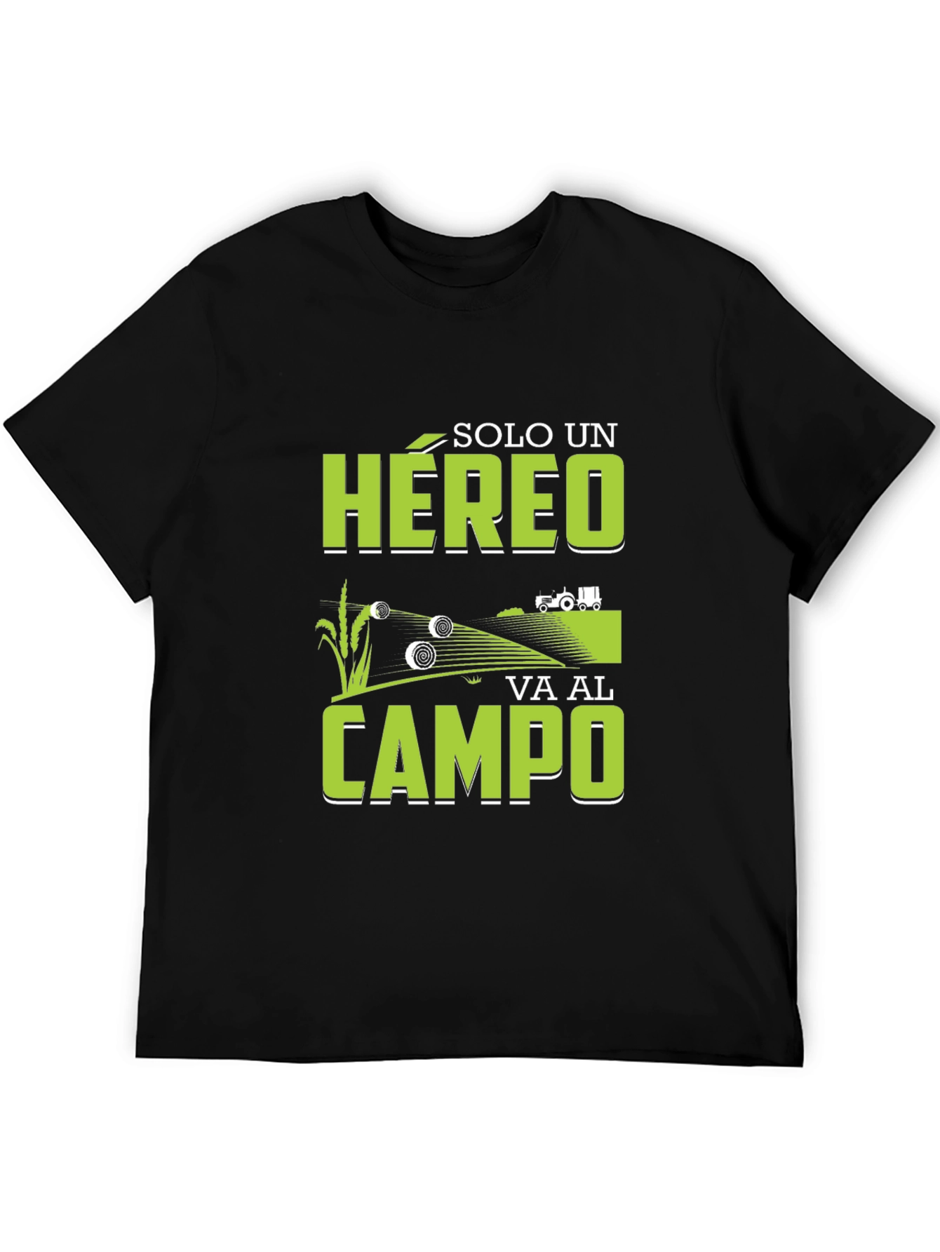 Farming Hero Graphic Tee - Black Cotton T-Shirt
