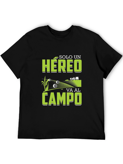Farming Hero Graphic Tee - Black Cotton T-Shirt