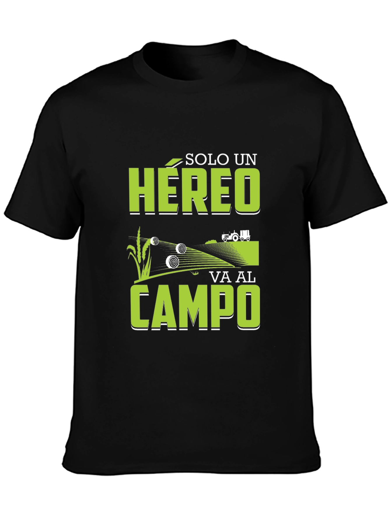 Farming Hero Graphic Tee - Black Cotton T-Shirt