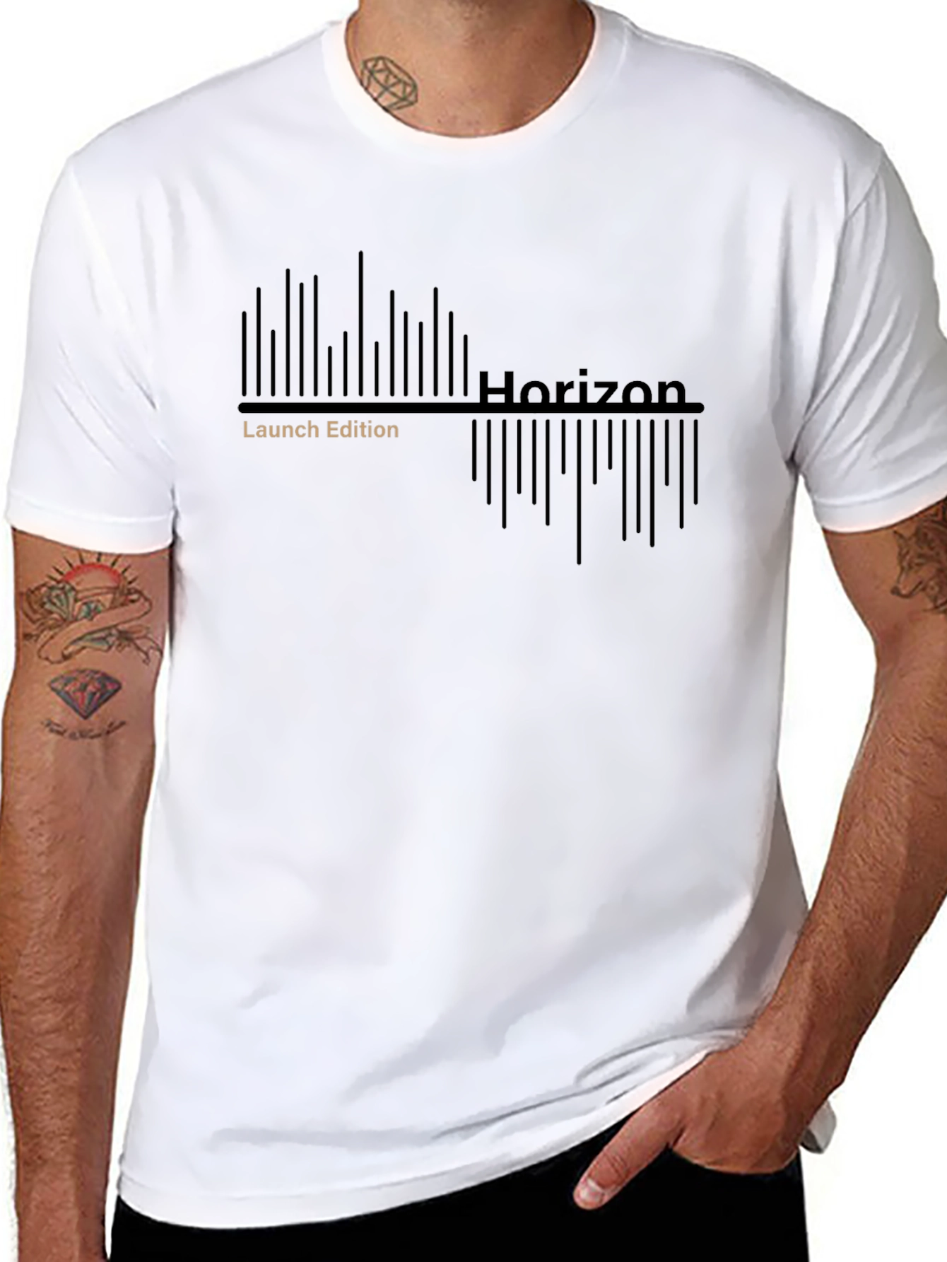 Horizon Launch Edition Black Graphic T-Shirt