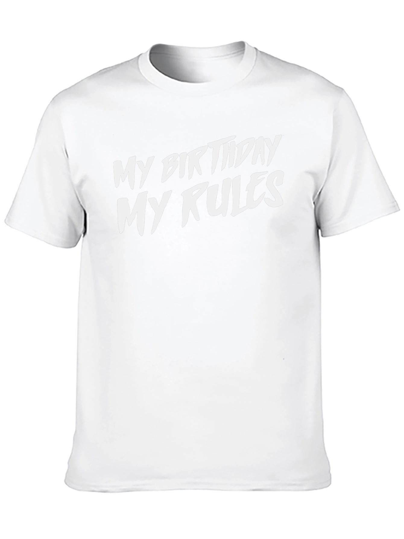 My Birthday My Rules Black Graphic Tee