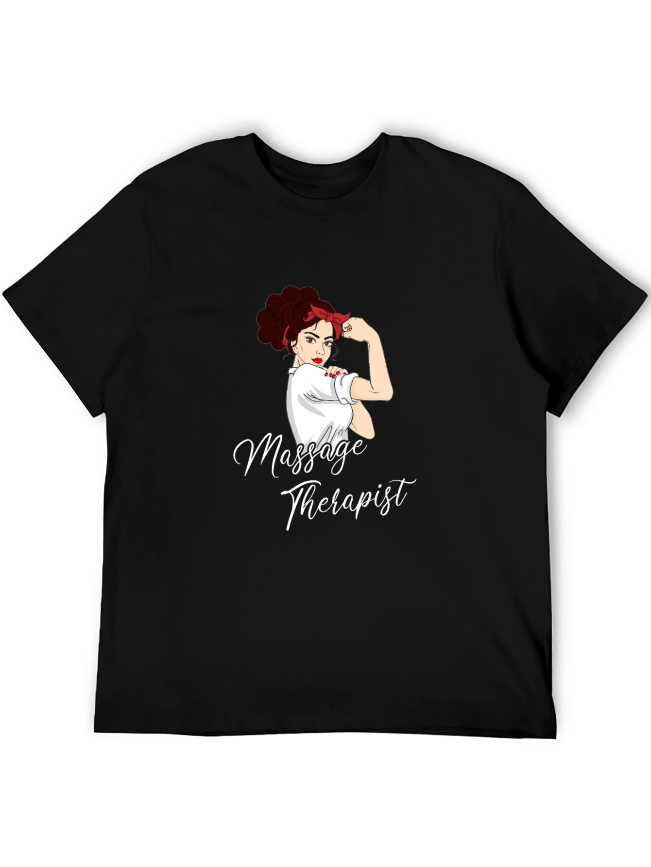 Massage Therapist Black Graphic T-Shirt