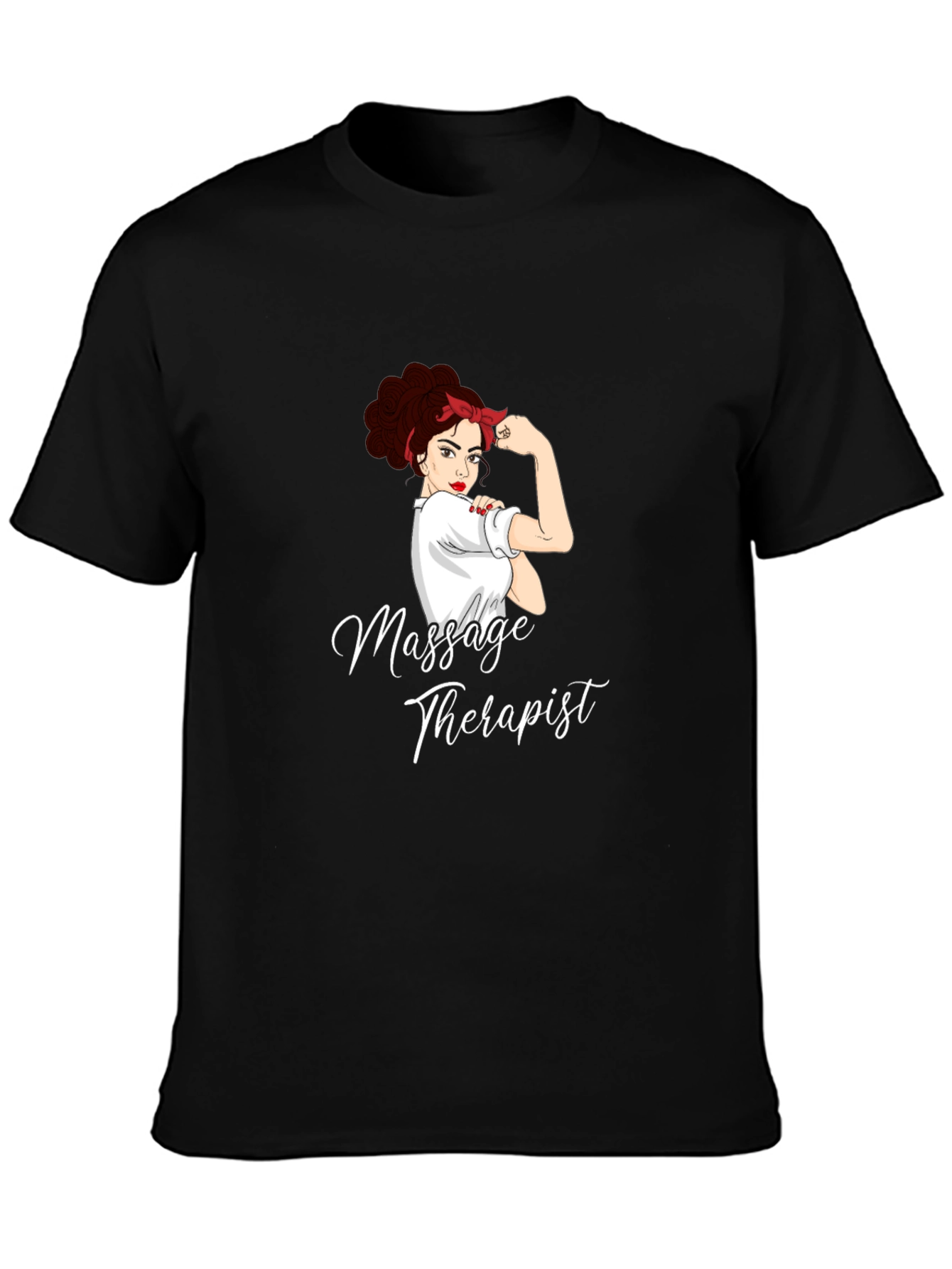 Massage Therapist Black Graphic T-Shirt
