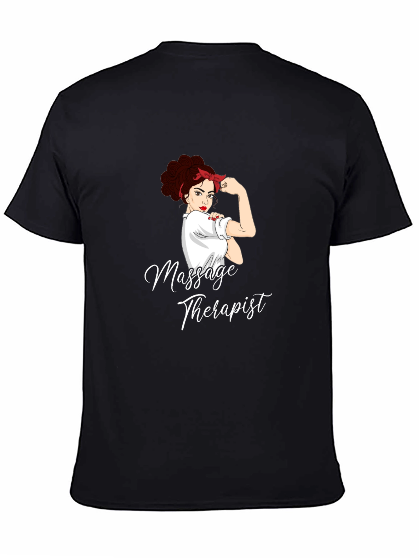 Massage Therapist Black Graphic T-Shirt