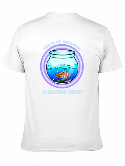 Aquarium Cleaning T-Shirt - Novelty Fish Keeper Tee