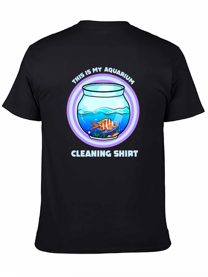 Aquarium Cleaning T-Shirt - Novelty Fish Keeper Tee