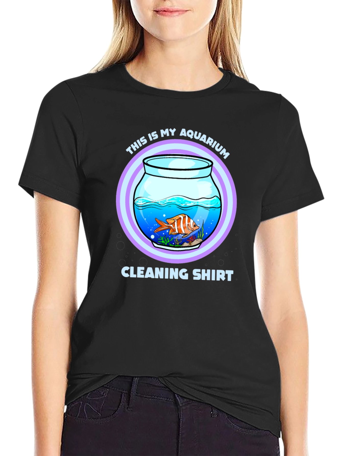 Aquarium Cleaning T-Shirt - Novelty Fish Keeper Tee
