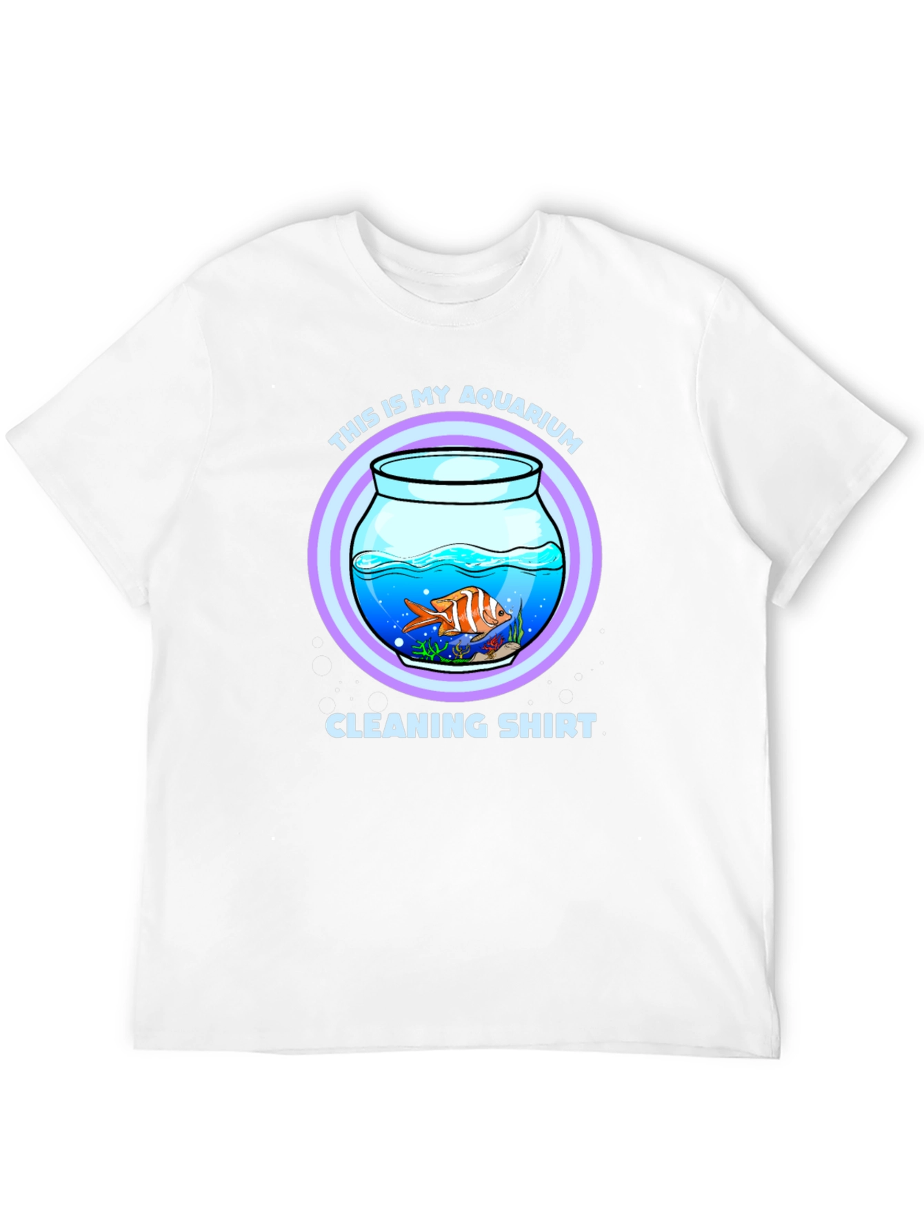 Aquarium Cleaning T-Shirt - Novelty Fish Keeper Tee