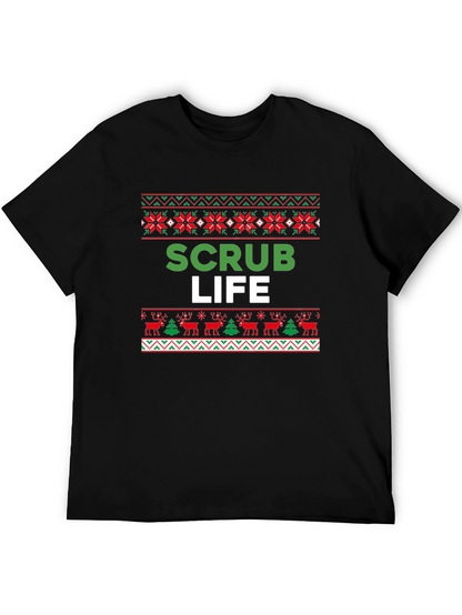 Scrub Life Ugly Christmas Sweater Style T-Shirt