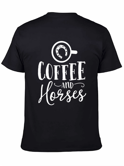 Coffee and Horses Graphic Tee