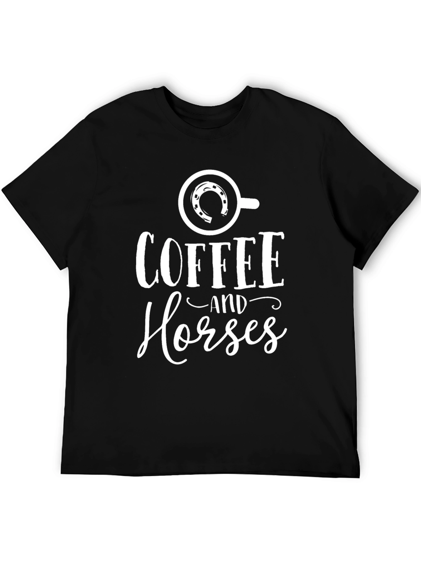 Coffee and Horses Graphic Tee