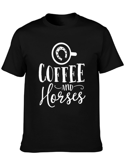 Coffee and Horses Graphic Tee
