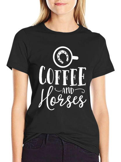 Coffee and Horses Graphic Tee