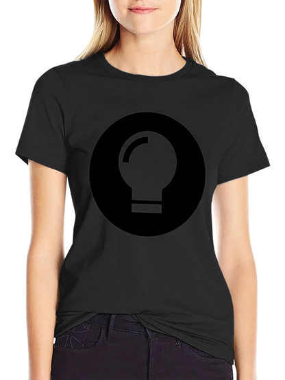 Minimalist Black Light Bulb Graphic Tee