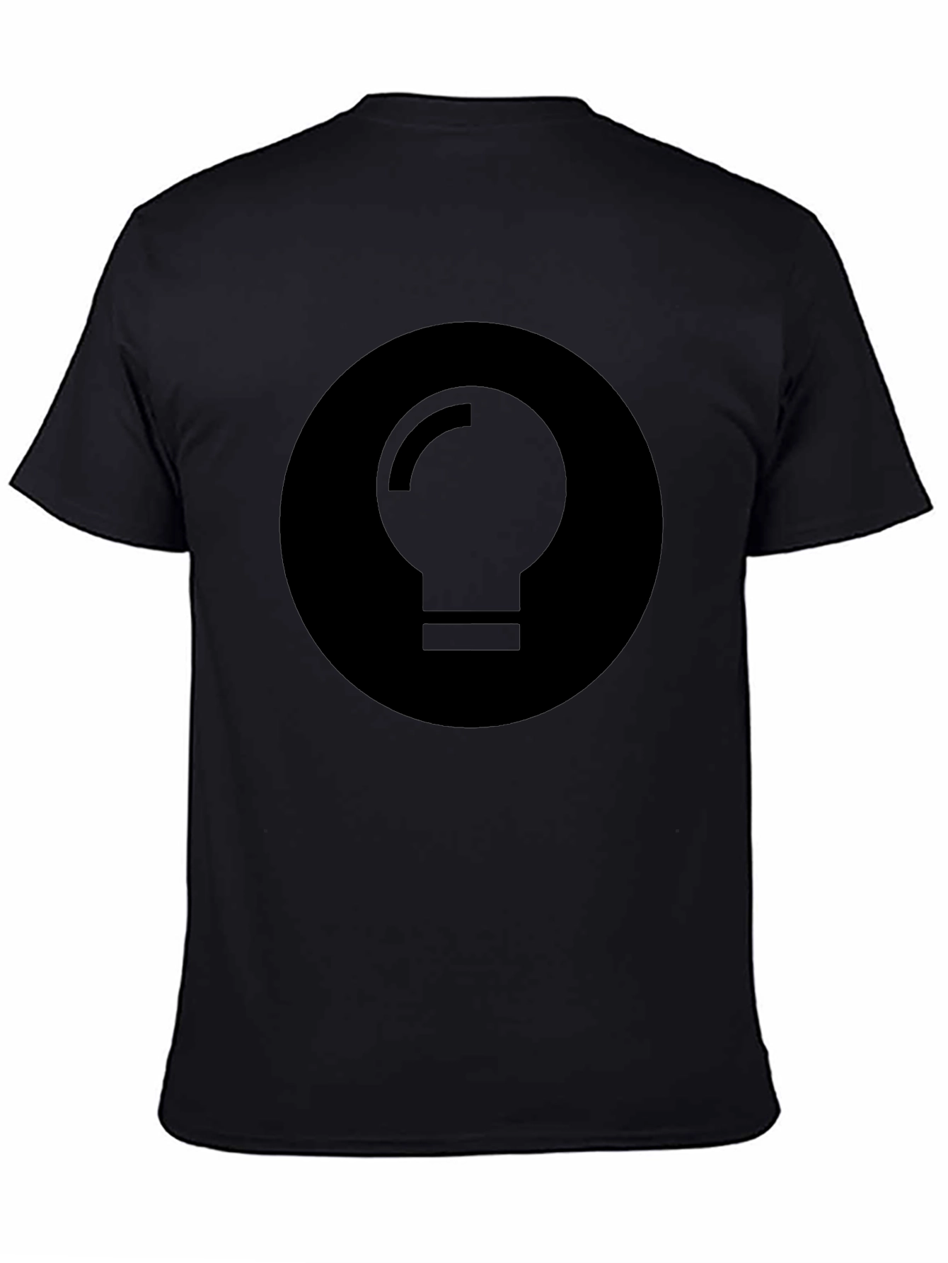 Minimalist Black Light Bulb Graphic Tee