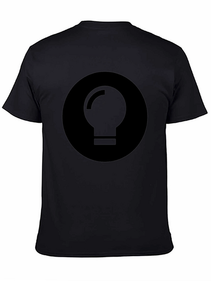 Minimalist Black Light Bulb Graphic Tee