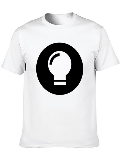 Minimalist Black Light Bulb Graphic Tee