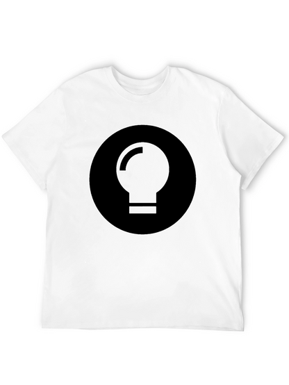 Minimalist Black Light Bulb Graphic Tee