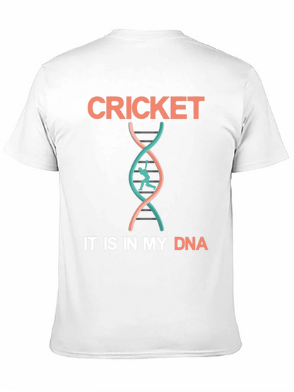 Cricket DNA T-Shirt - Black Cotton Tee