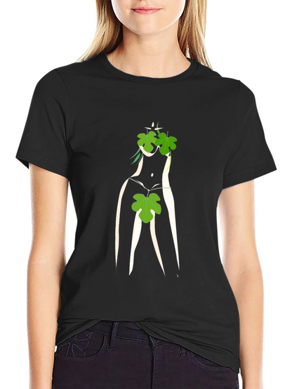 Fig Leaf Graphic Black T-Shirt