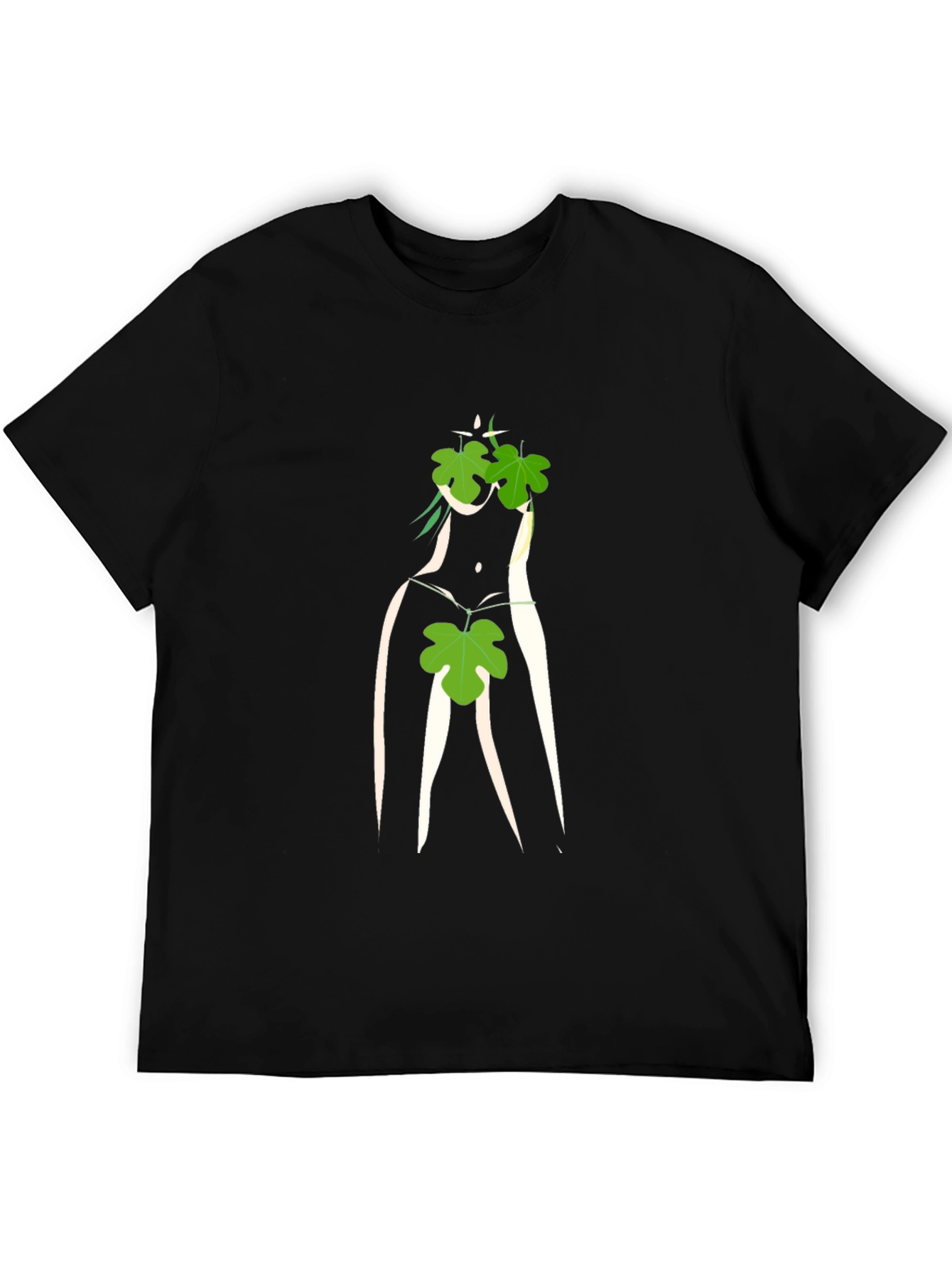 Fig Leaf Graphic Black T-Shirt