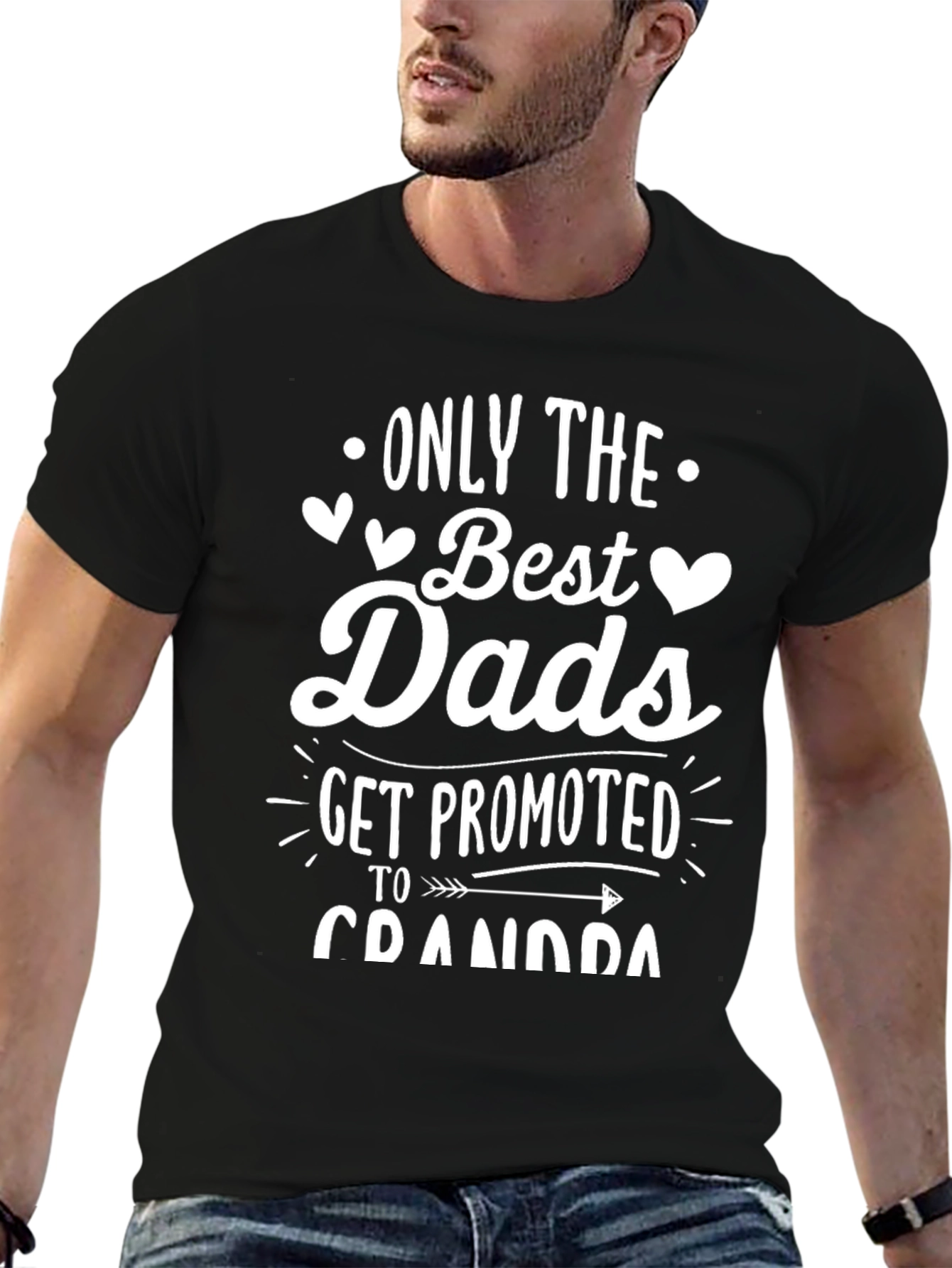 Best Dads Get Promoted to Grandpa - T-Shirt