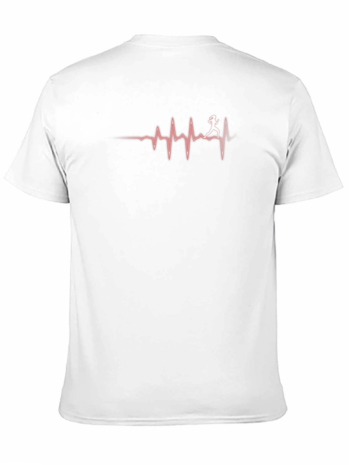 Runner Heartbeat Graphic Tee - Black Cotton T-Shirt