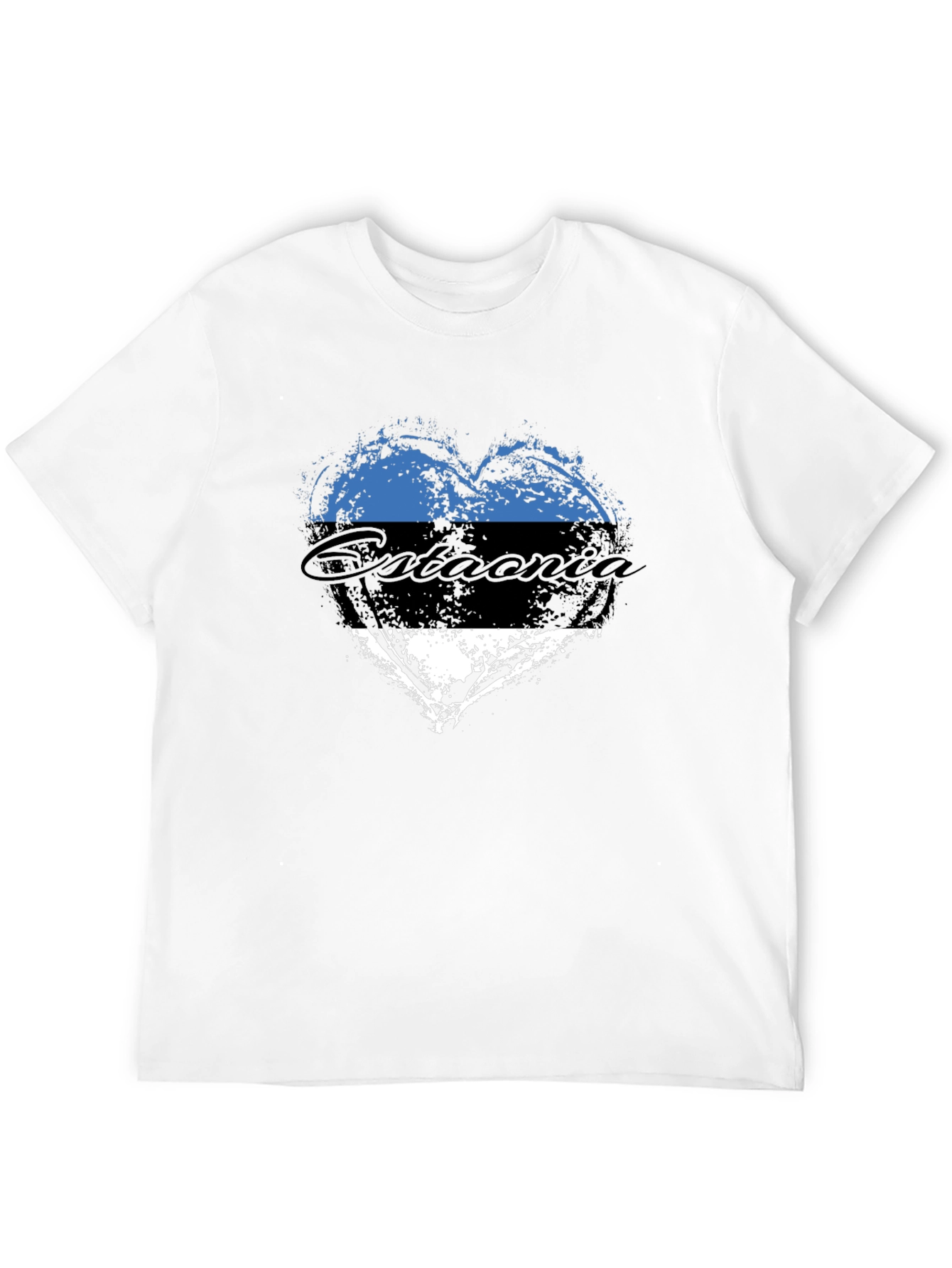 Estonia Flag Heart T-Shirt