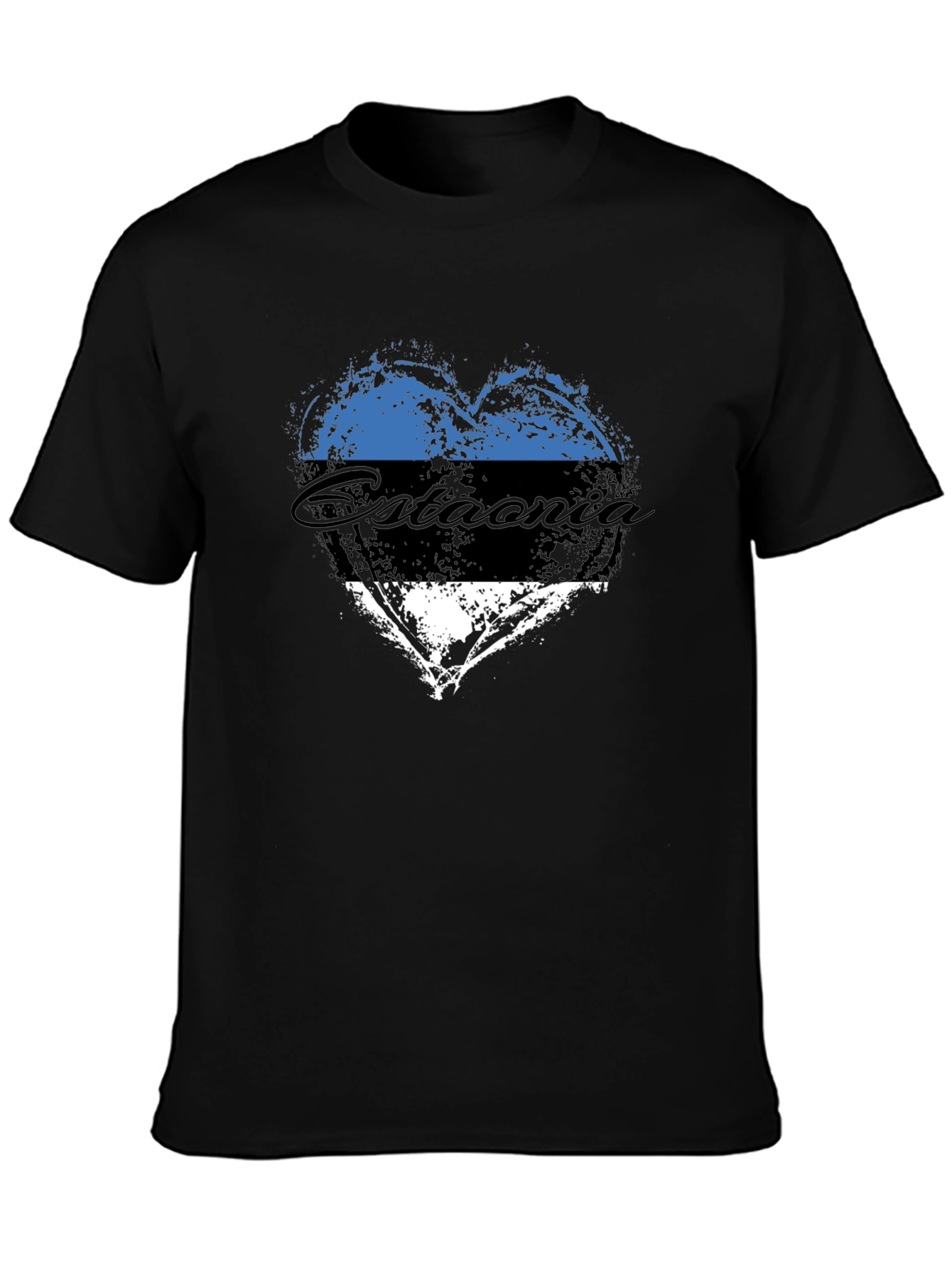 Estonia Flag Heart T-Shirt
