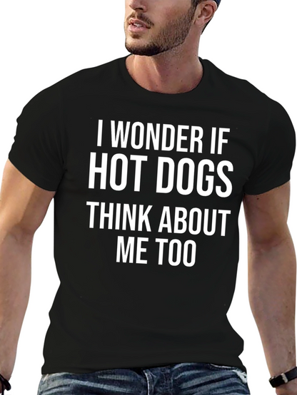 Hot Dog Question Tee - Funny Statement T-Shirt