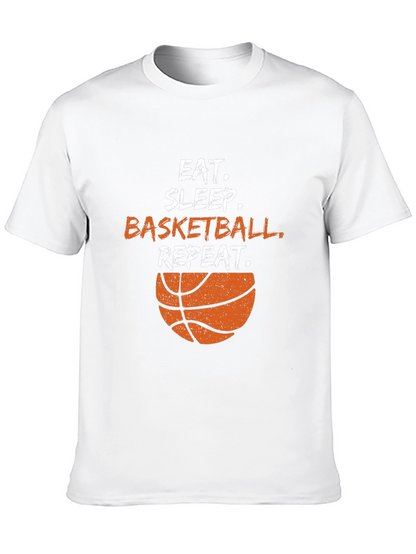 Eat Sleep Basketball Repeat Black T-Shirt