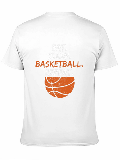 Eat Sleep Basketball Repeat Black T-Shirt