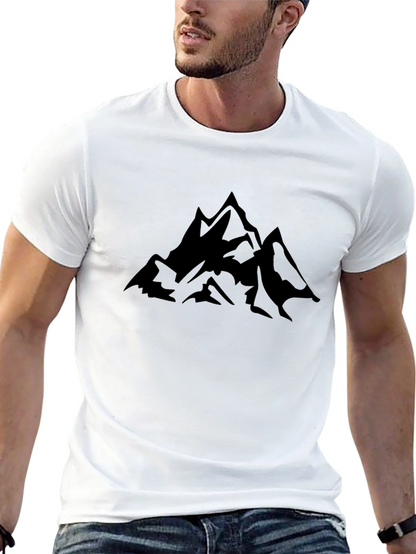 Mountain Graphic Tee - Mens Black Short Sleeve