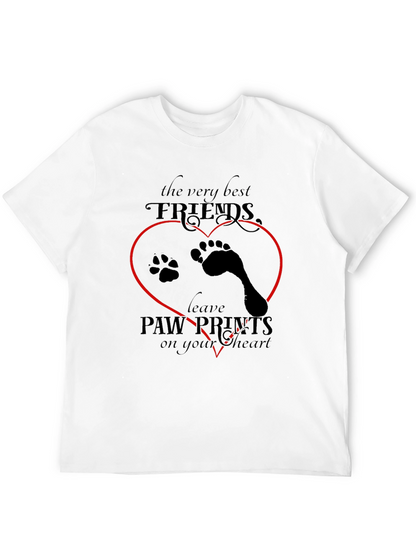 Paw Prints Heart T-Shirt