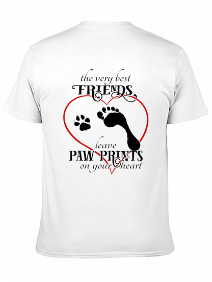 Paw Prints Heart T-Shirt