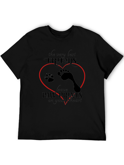 Paw Prints Heart T-Shirt