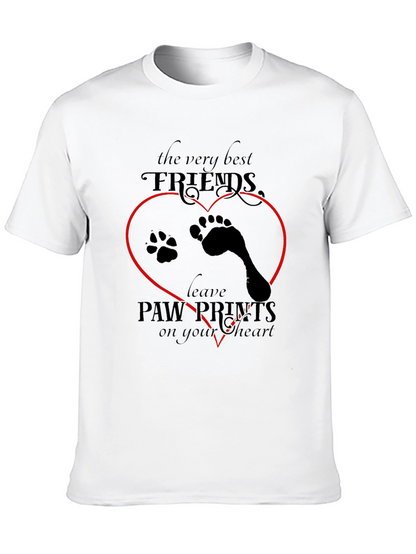 Paw Prints Heart T-Shirt