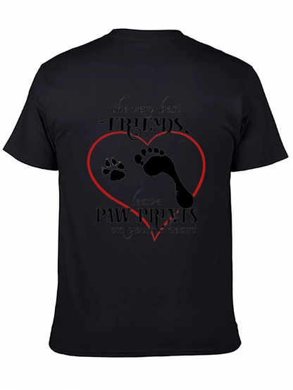 Paw Prints Heart T-Shirt